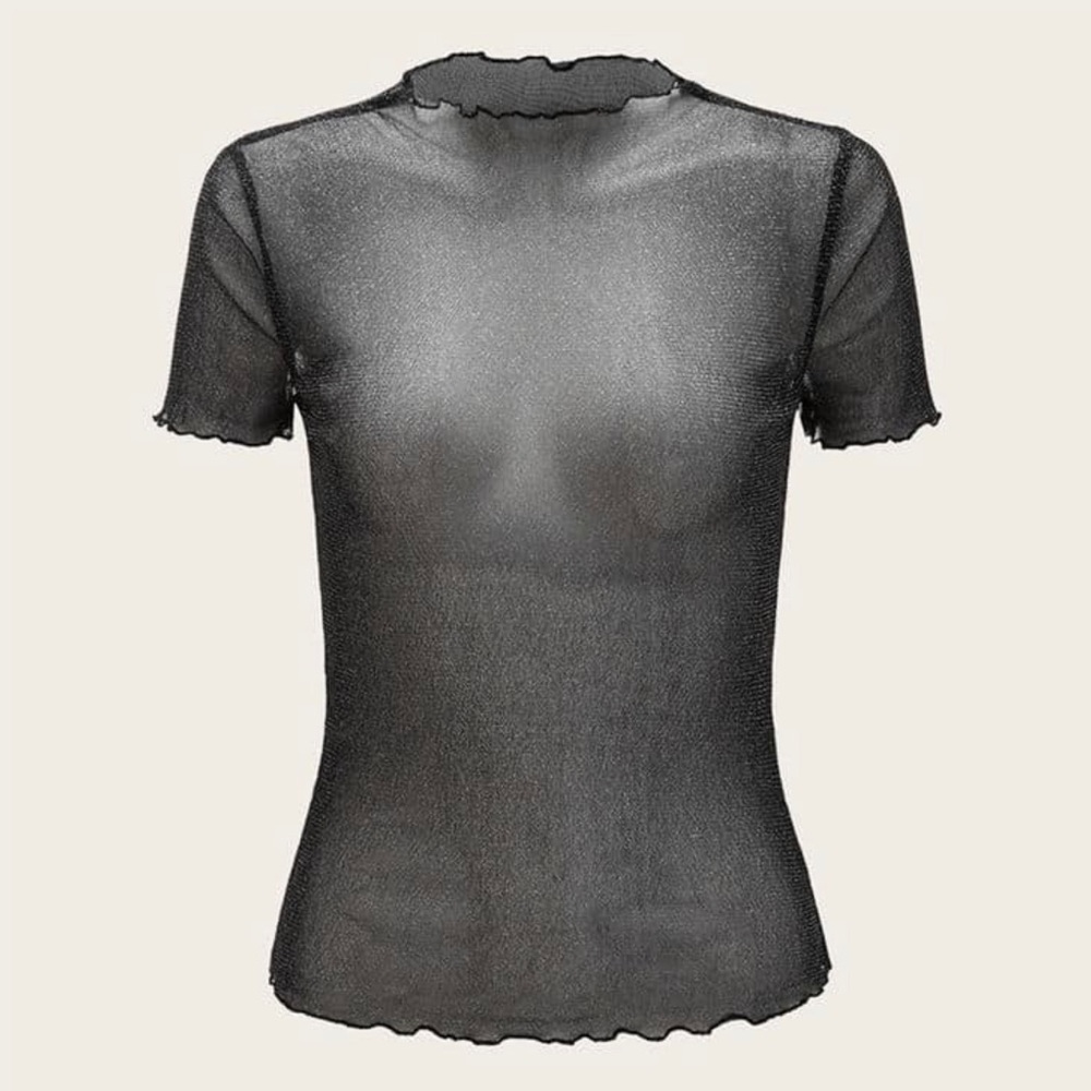 Sheer Black top / Mesh top - Picture 4 of 4